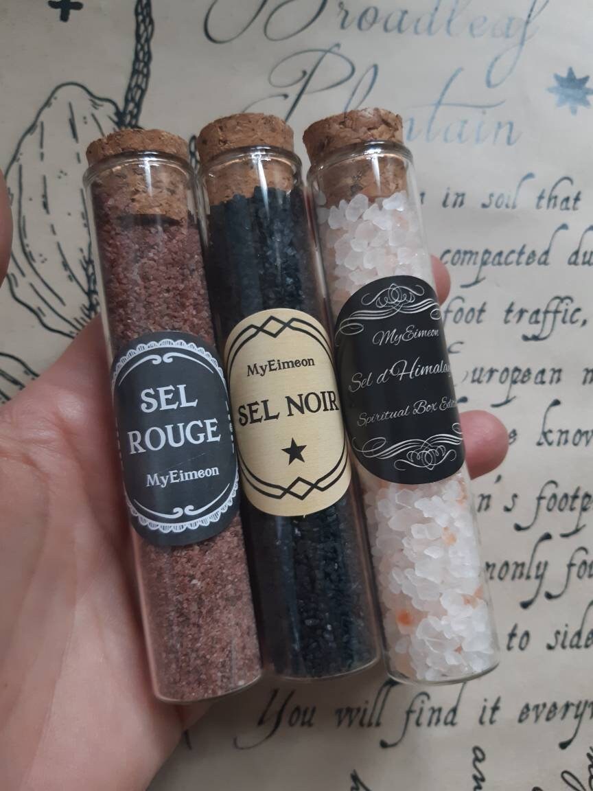 Sel Pratique Magique et Ésotérique, Herbes Magiques de Sorcières, Kit d'apothicaire Sorcière.