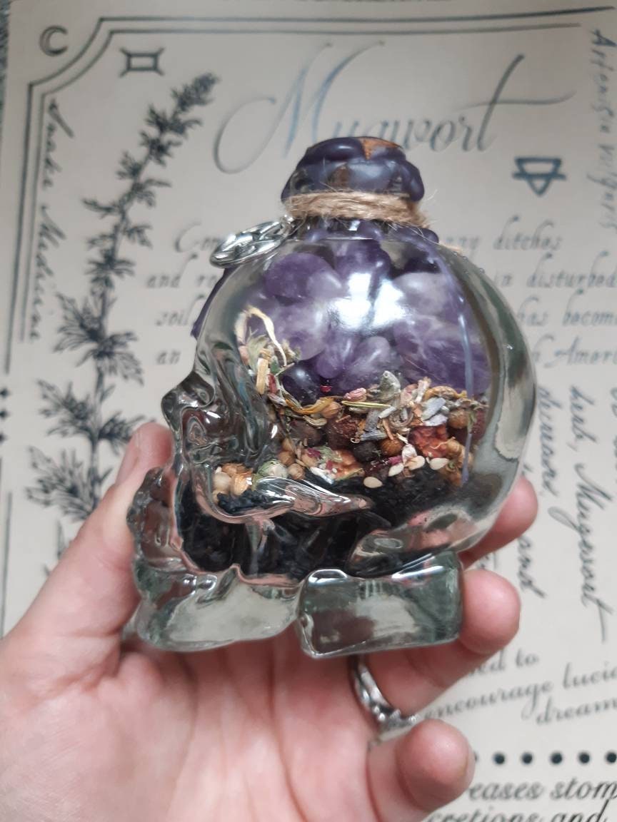 Bouteille d'autel Offrande/Protection Pour Rituel de Sorcellerie et Ésotérisme . Bouteille Sorcière