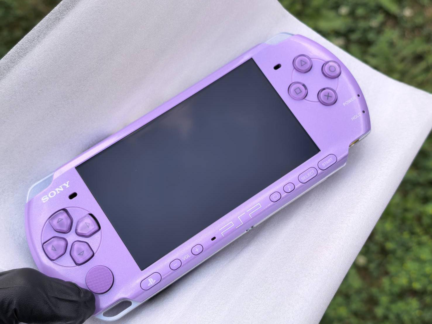 READYTOSHIP PSP 3000 Original Lilac Purple RARE Fully Loaded