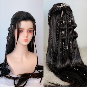 Black Elven Lacefront Fantasy Wig