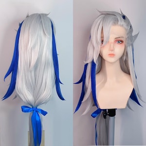 Neuvillete inspired cosplay wig