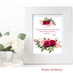Trust to Receive  Divine Mercy Jesus quote Catholic printable Catholic decor Catholic print Instant download gifts under 5