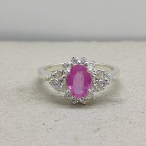 antique ruby ring, vintage ruby cluster ring, silver cartier ring, gothic wedding ring, 3rd anniversary gift for wife