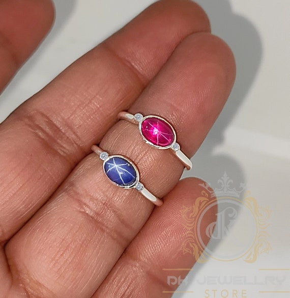 Red star sapphire ring discount