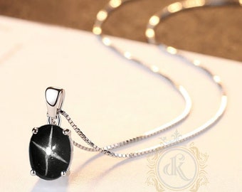 Black star sapphire necklace outlet