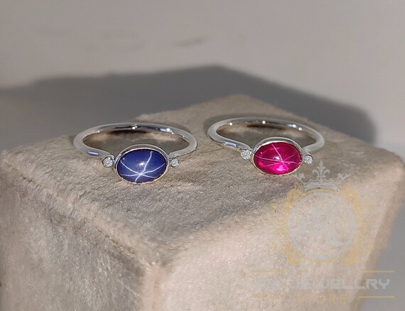 Red star sapphire ring discount