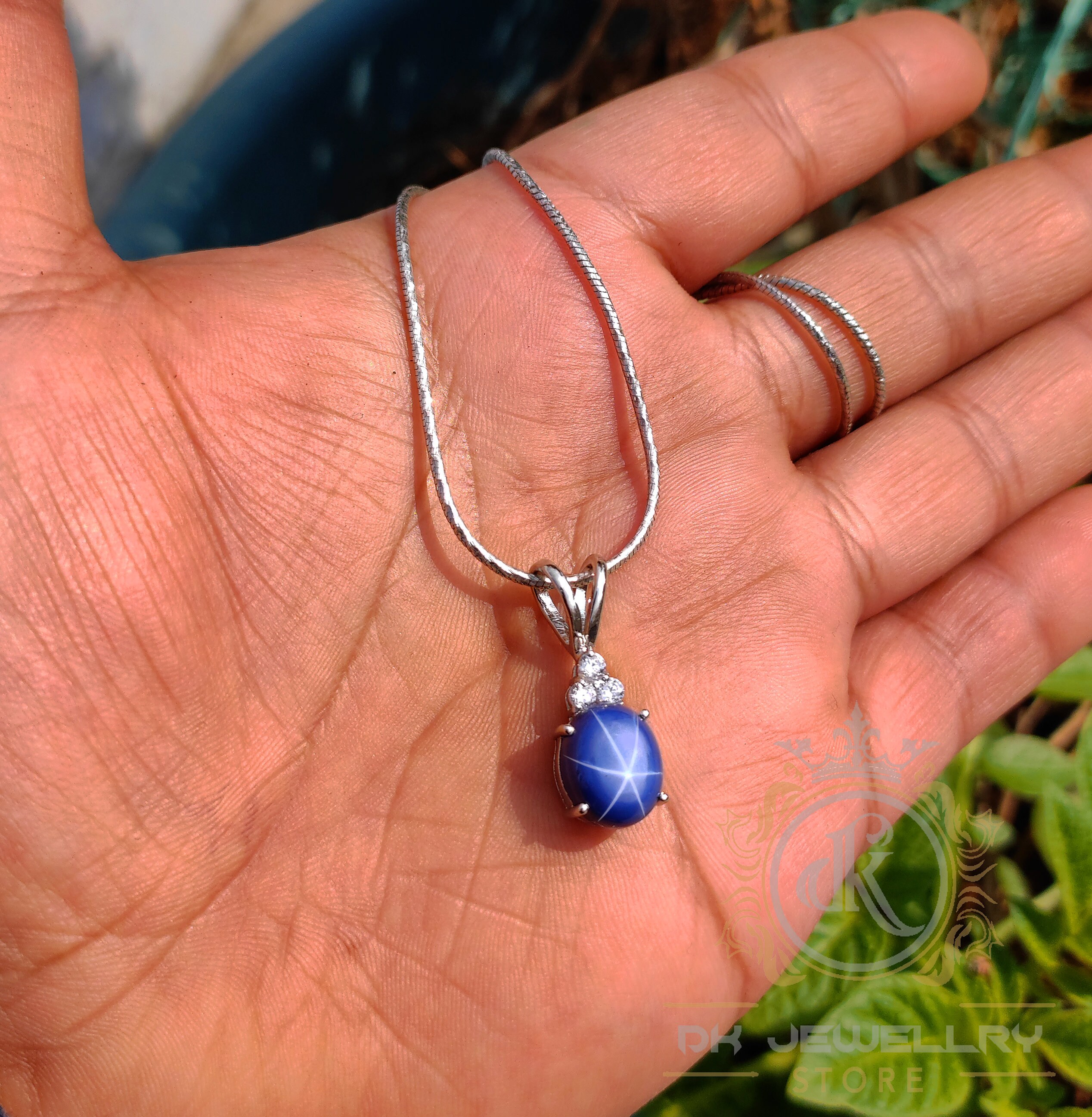 Lindy Star Pendant Blue Star Sapphire 
