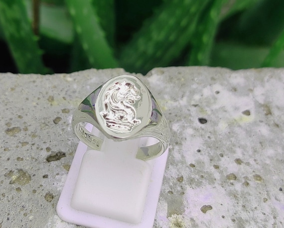 Mens Signet Rings, 18k Gold Filled Ring, Welsh Signet Ring Mens Signet Rings, 18k Gold Filled Ring, Welsh Signet Ring