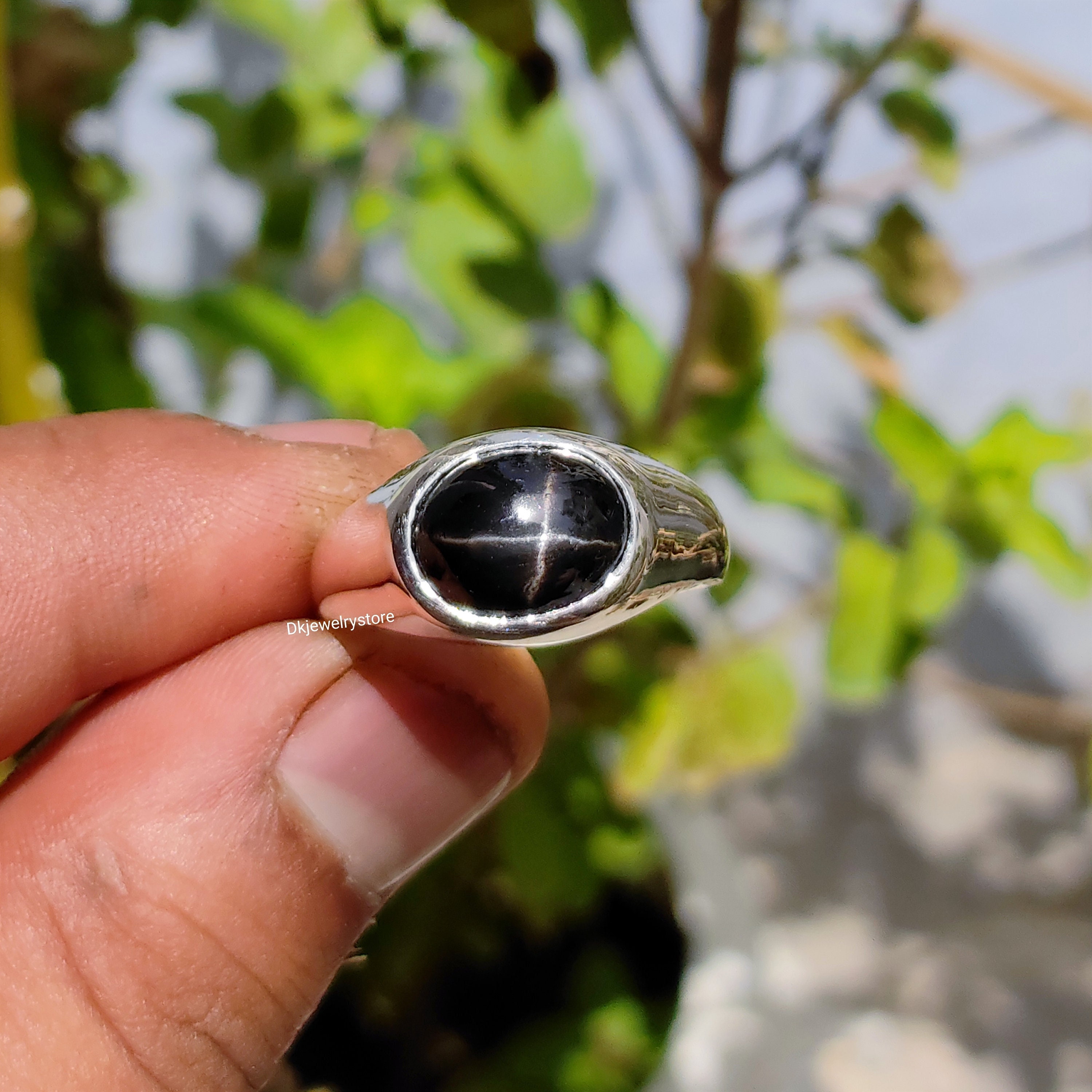 The Vineyard: Victorian Rose Gold Grape Ring with Black Star Sapphires