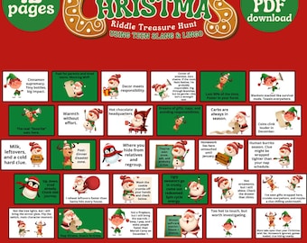 Búsqueda del tesoro navideña para adolescentes: Acertijos de la jerga de la generación Z (Descarga PDF)