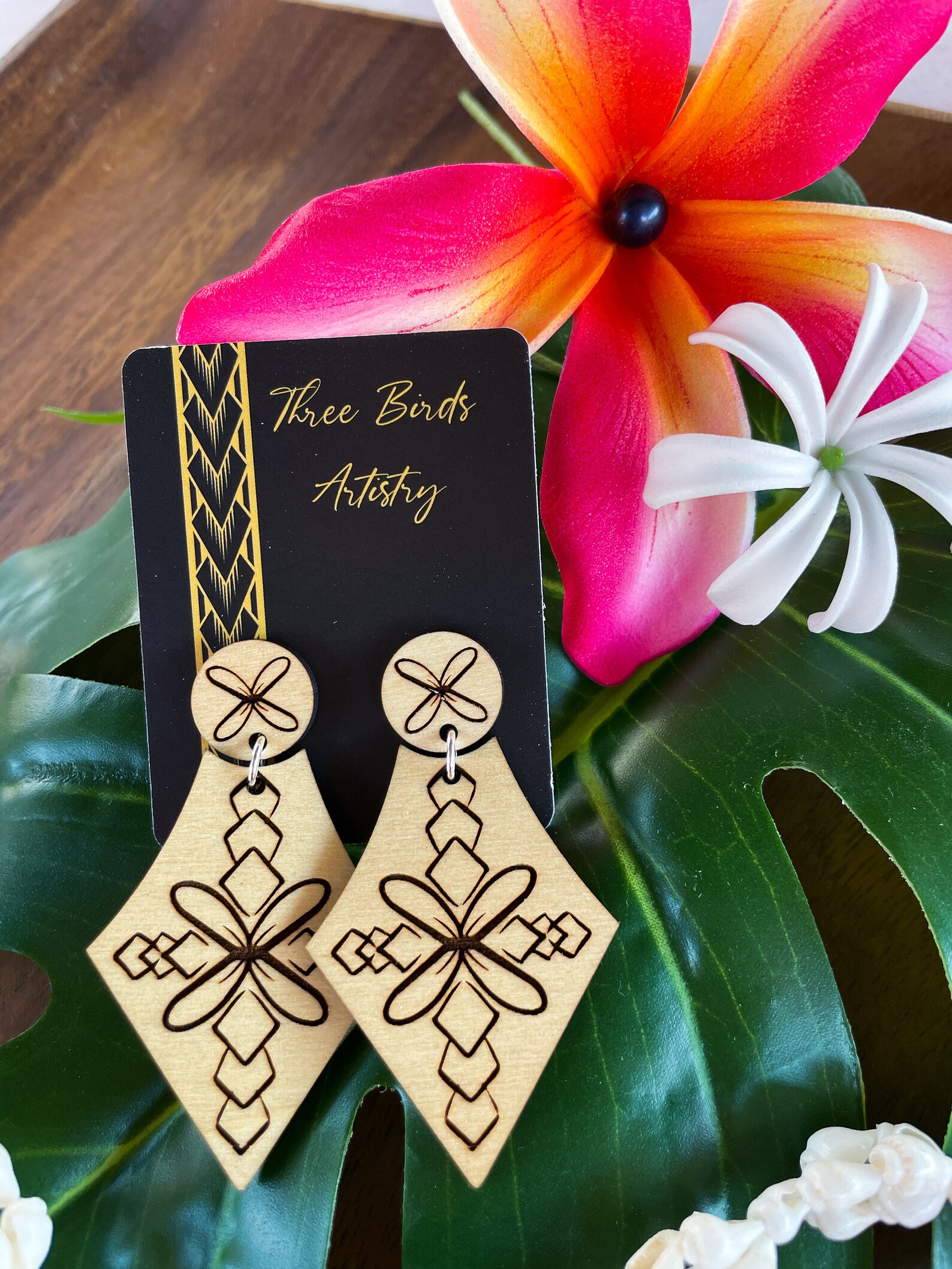 The Tao Stud Earring Polynesian Earrings Samoan Earrings Etsy