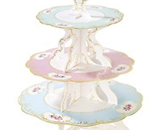 Cake Stand | 3-Tiered Cake Stand | Dessert Stands | Three-tiered Cake Stand | Paper Cake Stand | Paper Dessert Stand | Centerpiece
