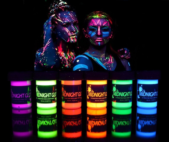 Face & Body Paint in Neon Color Fluorescent