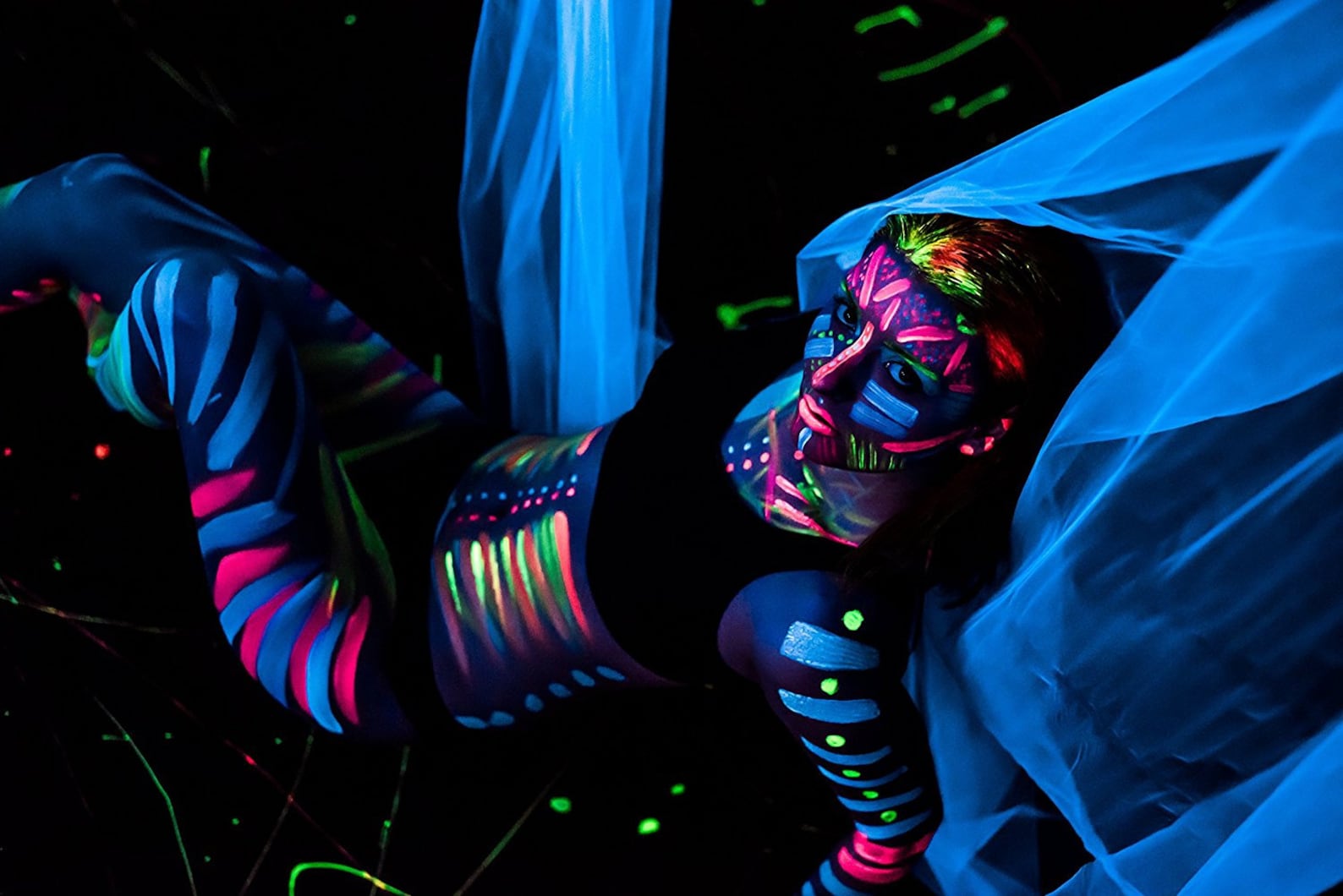 UV Neon Face & Body Paint Glow Kit 6 Bottles 2 Oz. Each Etsy
