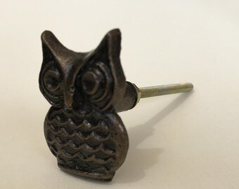 Owl Bird Wildlife 1 5 Inch Cabinet Pull Handles 4 Handmade Knobs