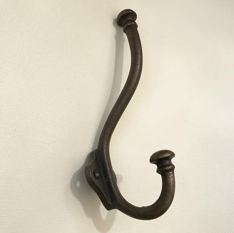 Bronze Metal Coat Hook Wall Mount Vintage Hooks Mounted Decorative For