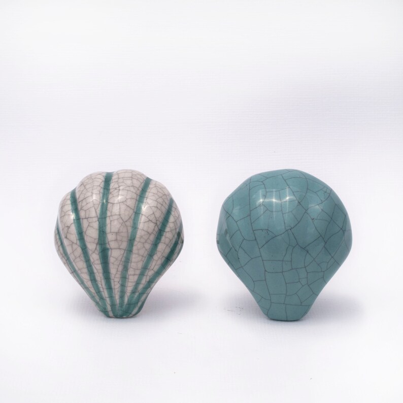 Sea Shell Knob Ceramic Coastal Drawer Pull Cabinet Knob teal Knobs and Pulls Drawer nautical beach themed sea green