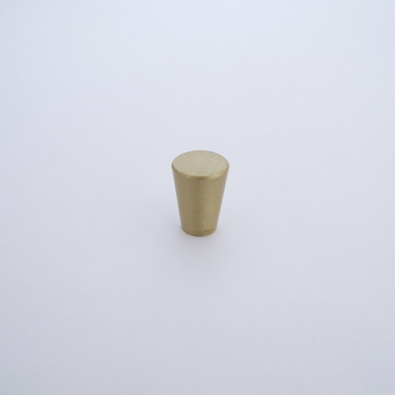 Mod Brass Mini Cone Knob Drawer Knobs and pulls Gold Etsy