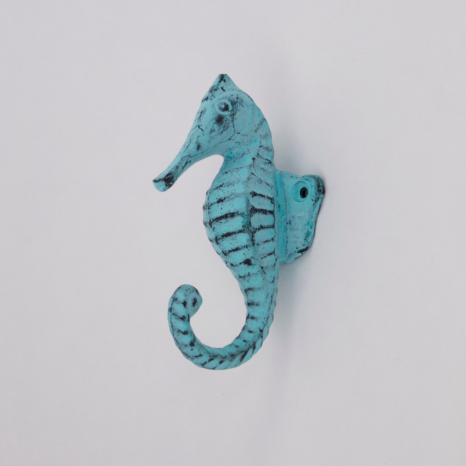 Seahorse Hook Sea Green Animal Wall Hooks Wall Mounted Etsy