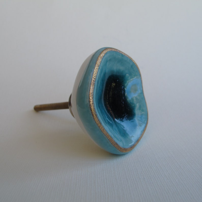 Sea Glass Knob Sea Green Unique Pulls Beautiful Etsy
