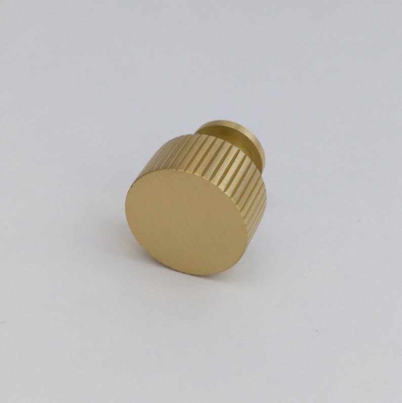 Fluted Brass Gold Pulls and Drawer Handles Brushed Etsy