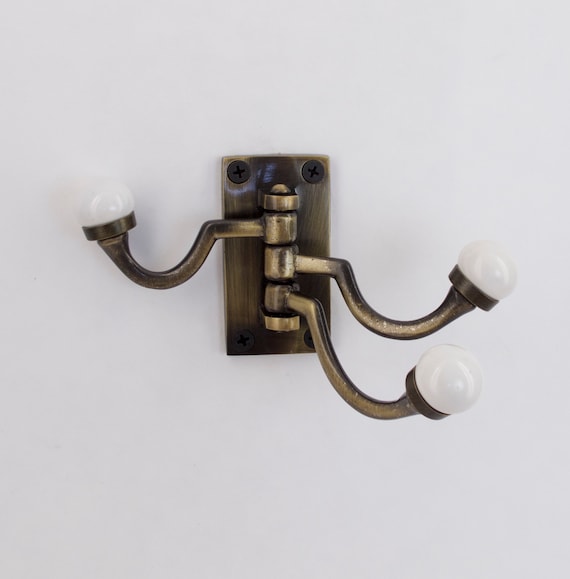 Modern Bronze Multi Hook Coat Hook Wall Mount Vintage Wall Hooks