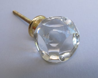 Crystal Luna Knob - Glass Cabinet & Closet Pull