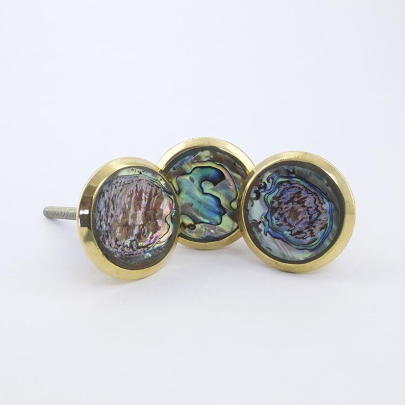 Black Mother of Pearl Galaxy Knob Drawer Knob Dresser Knob Etsy