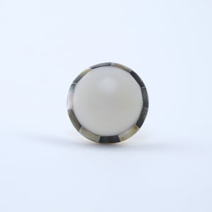Mother of Pearl Malibu Knob - Gold Drawer Knob, Beautiful Gold Metal, Coastal Brass Knobs and Pulls