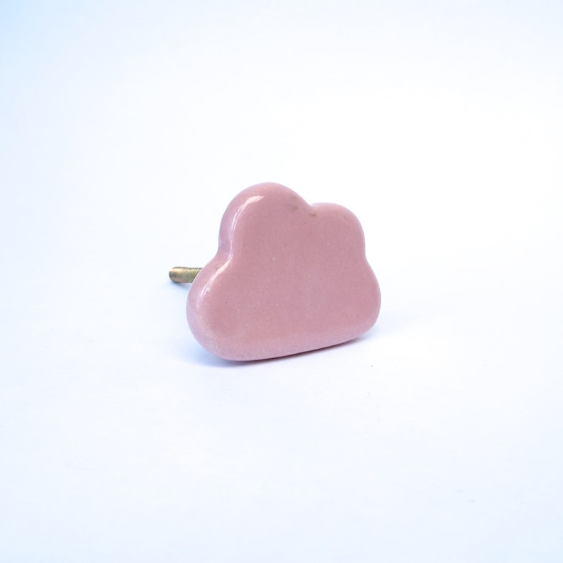 Cloud Knobs Pink Fun Cute Drawer Pull Cute Cloud Pull Etsy