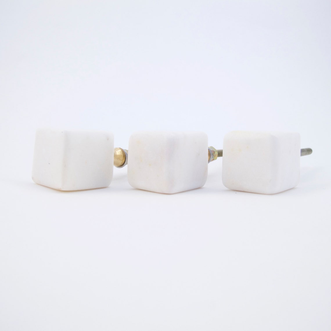 White Quartz Knob White Stone Drawer Pulls Drawer Knobs Etsy