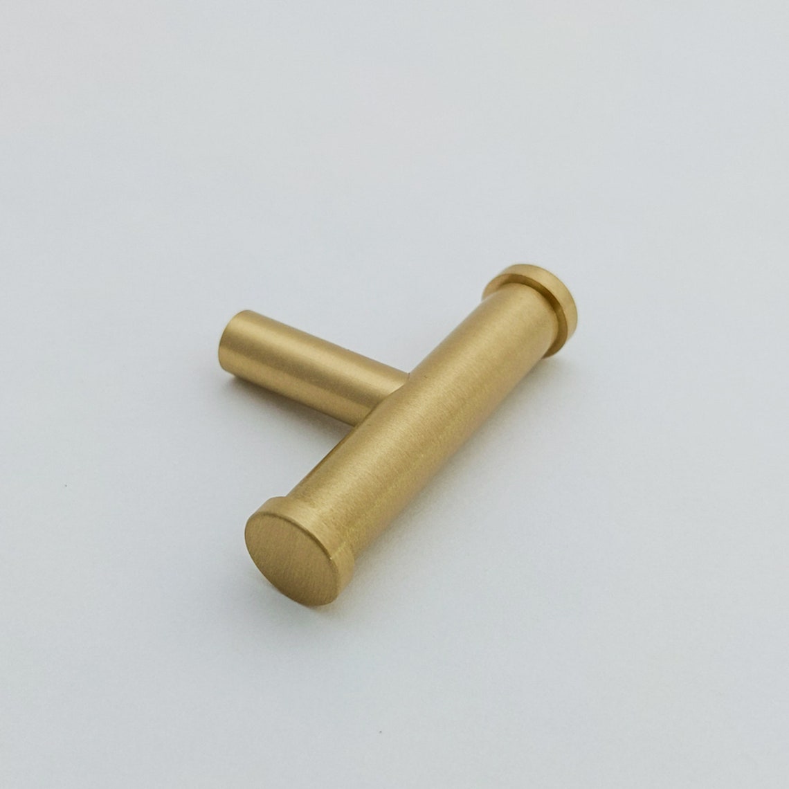 Gold Flared End Tbar Knob Drawer Knobs and Pulls Gold Etsy