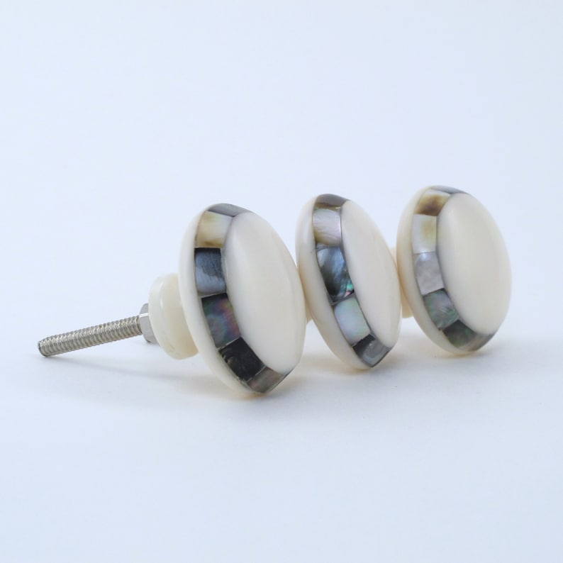 Mother of Pearl Malibu Knob Gold Drawer Knob Beautiful Gold Etsy