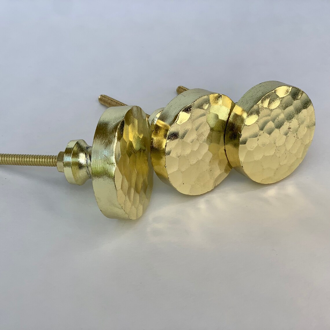 Round Hammered Gold Knob Dresser Knob Modern Knobs and Etsy