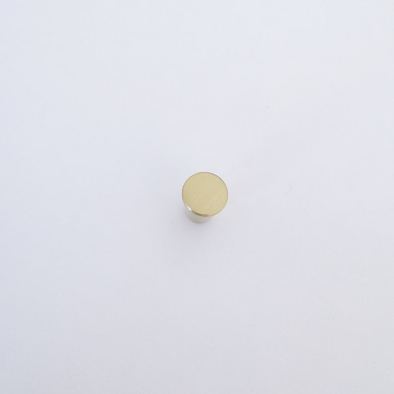 Mod Brass Mini Cone Knob Drawer Knobs and Pulls Gold Etsy