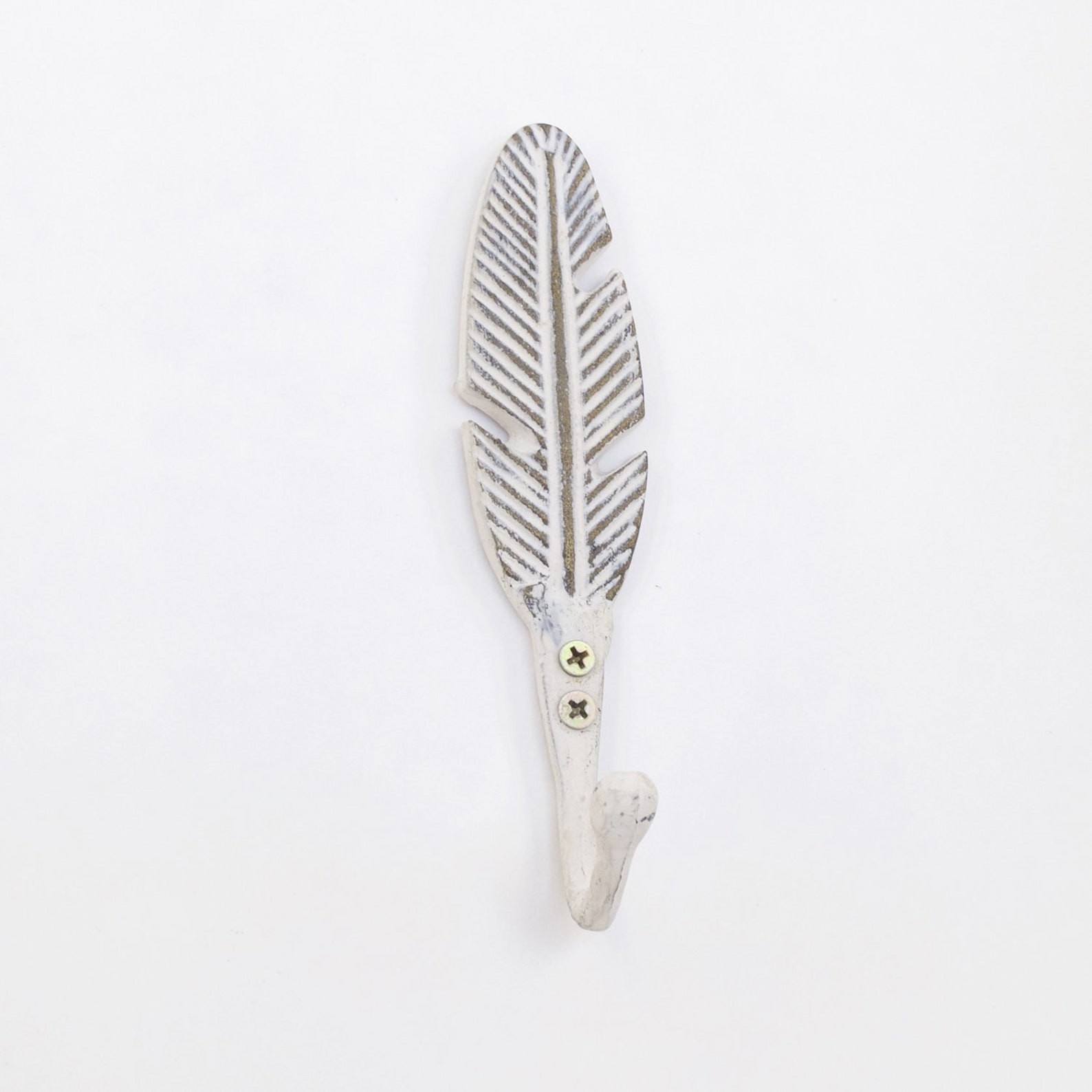 Boho Feather Hook White Wall Mount Coat Hook Wall Mount Etsy