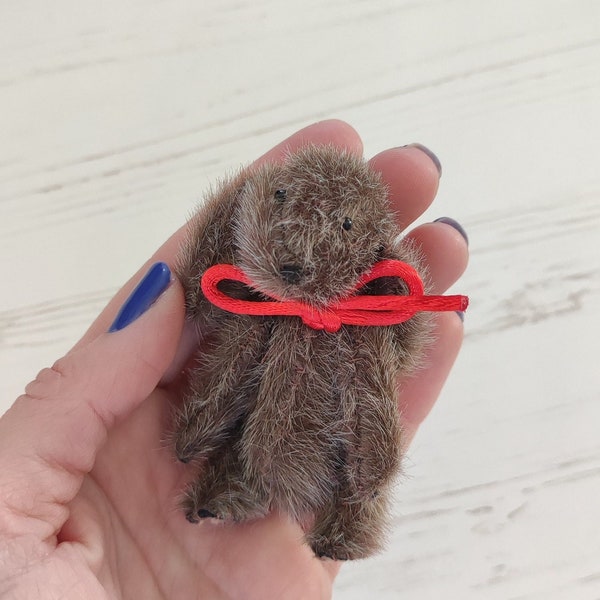 handmade mini teddy bear