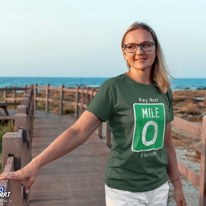 Key West Mile 0, distressed - Unisex Heavy Cotton Tee