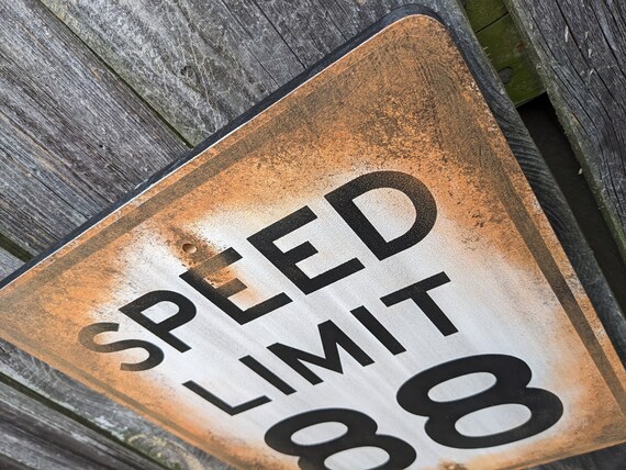 Speed Limit 88, Back to the Future - Road Sign Art - Etsy