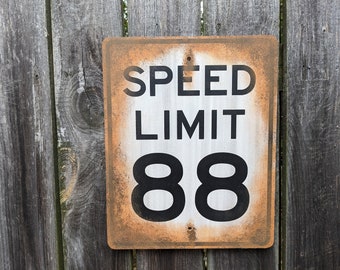 I Can't Drive 55 Sign - Hand-painted Wall Art on Wood, Retro