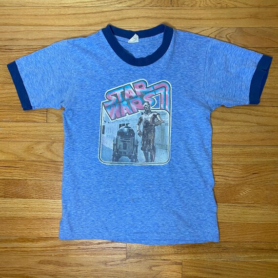 Rare collectors vintage STAR WARS ringer tee tshir