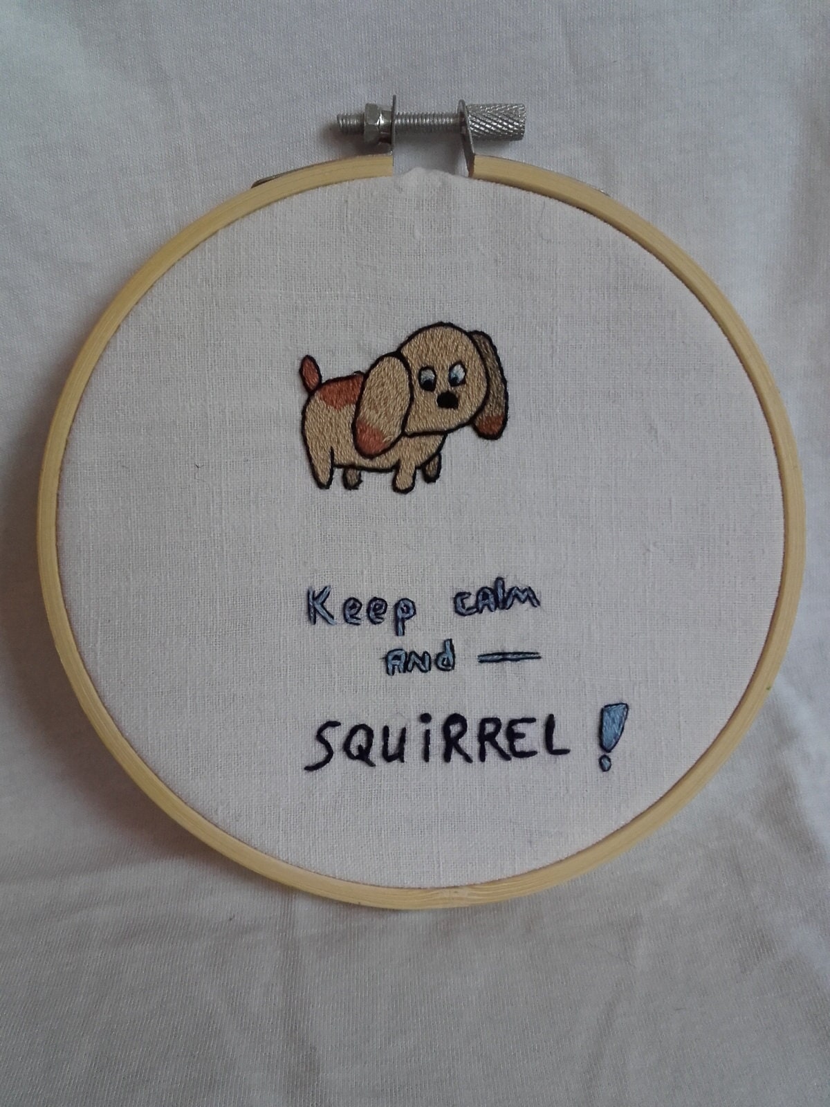 Funny Puppy Embroidery
