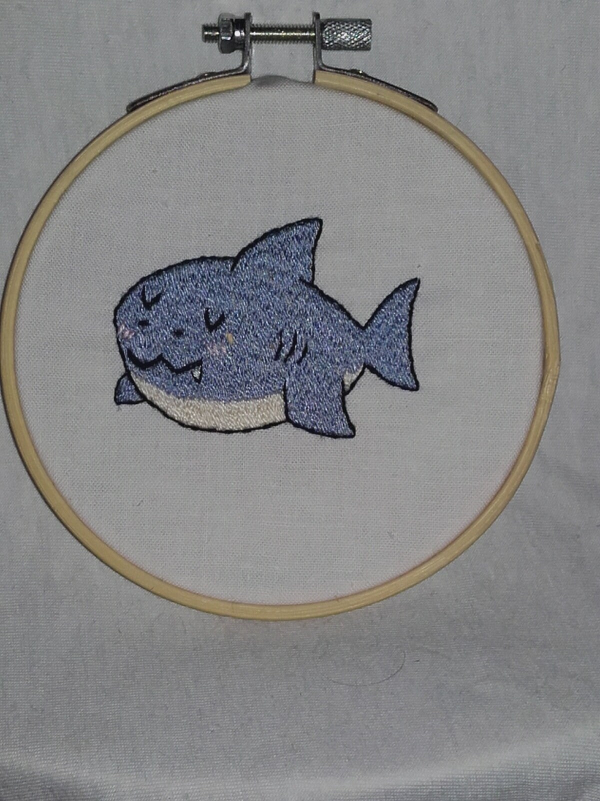 Uwu Shark Embroidery