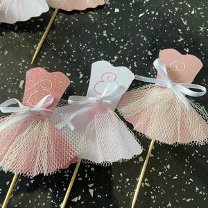 Ballerina cupcake toppers pack of 9