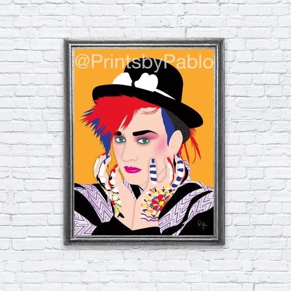 Yahoo!オークション - ボーイ・ジョージ ポスター Boy George