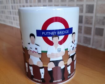 Fulham F.C. Mug - Van der Sar / Hayles / Dempsey / Haynes / Malbranque / Mitrovic / Best