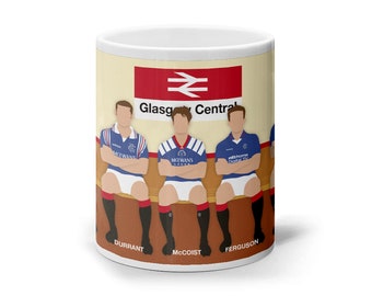 Glasgow Rangers F.C. Legends at Glasgow Central - Goram / Cooper / Durrant / McCoist / Ferguson / Tavernier / Gascoigne (Mug)