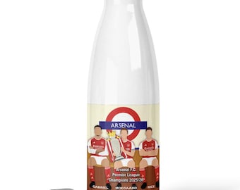 Arsenal F.C. Premier League Champions 2025/26 water bottle