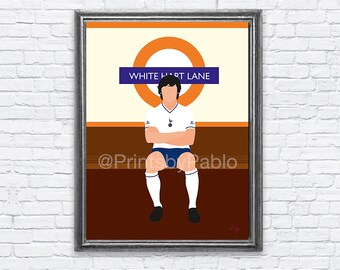 Tottenham Hotspur F.C. - Steve Perryman (1981) - White Hart Lane (Print)