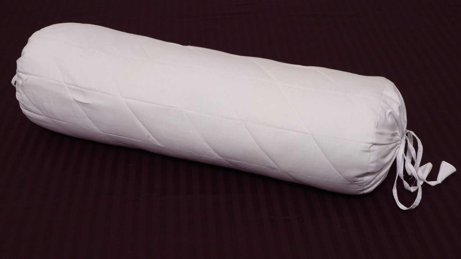 White Bolster Pillowcase Quilted Cotton Long Cylindrical Etsy